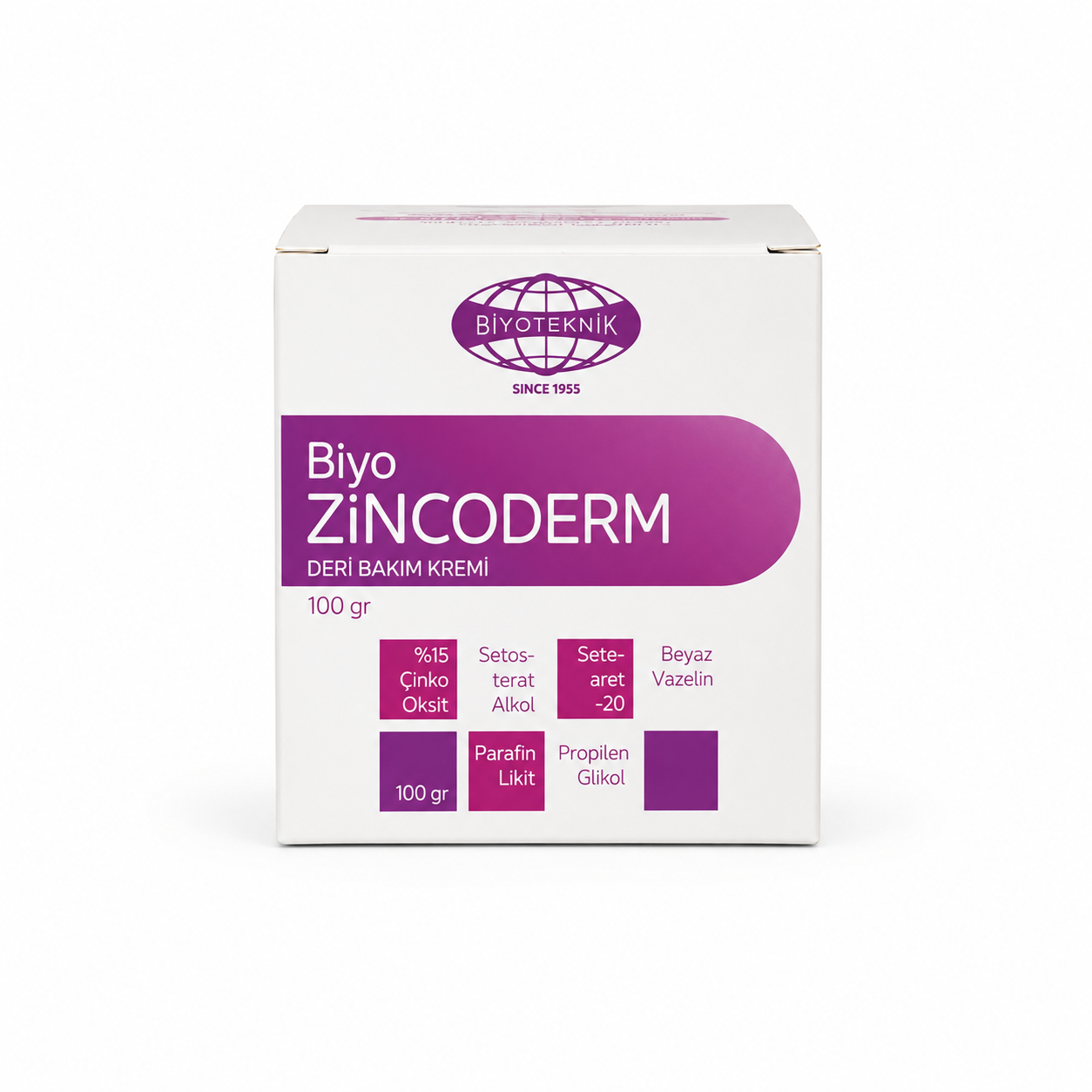 BİYOTEKNİK ZİNCODERM 100 GR